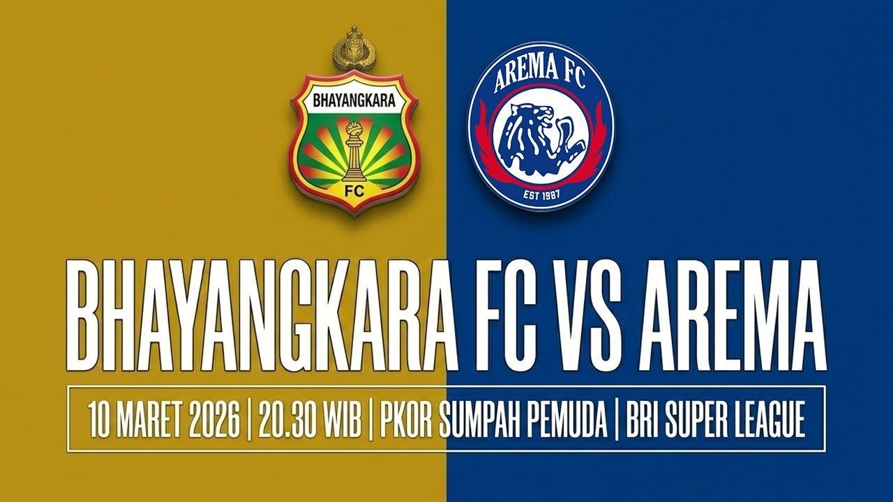 Prediksi BRI Super League: Bhayangkara FC vs Arema FC, 10 Maret 2026