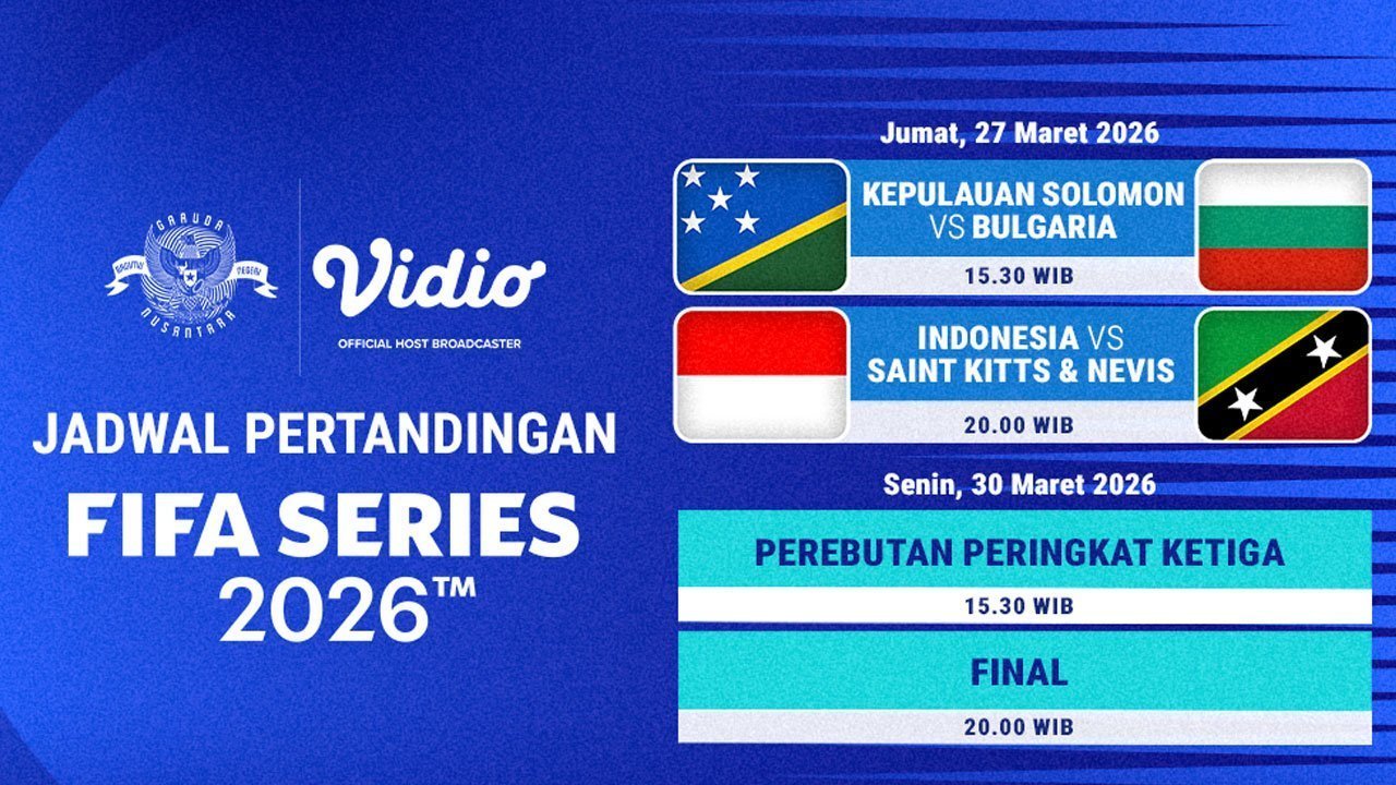 Link Siaran Langsung FIFA Series 2026 di Vidio Pekan Ini