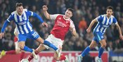Hasil Brighton vs Arsenal: Gol Cepat Bukayo Saka Jaga The Gunners di Puncak