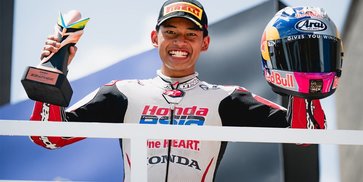 Pilih Minum Red Bull, Ternyata Ada 3 Alasan Veda Ega Pratama Hindari Sampanye di Podium Moto3 Brasil 2026