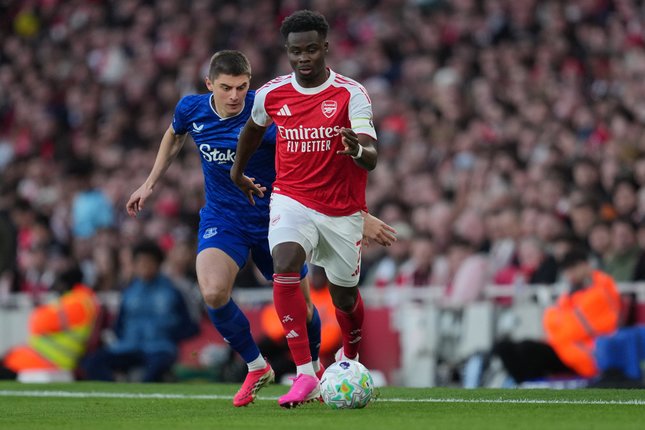 Susunan Pemain Arsenal vs Everton