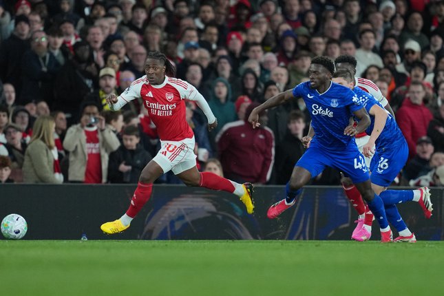 Babak Pertama Arsenal vs Everton