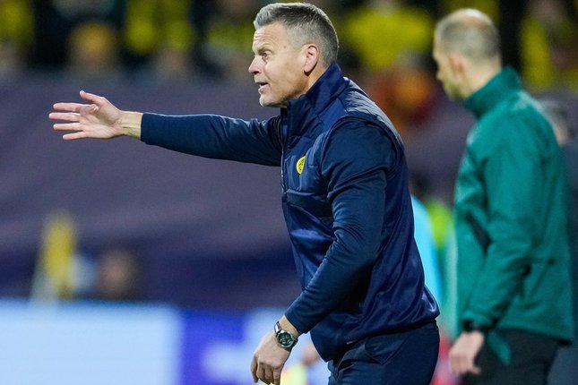 Pelatih Bodo/Glimt, Kjetil Knutsen (c) Fredrik Varfjell/NTB Scanpix via AP