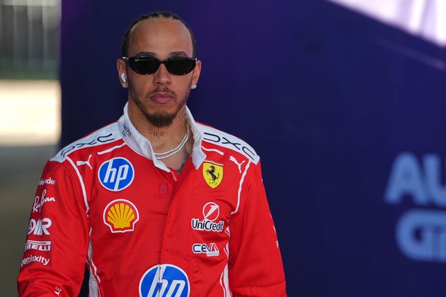 Berharap Balapannya Lebih Panjang Pembalap Scuderia Ferrari HP, Lewis Hamilton (c) AP Photo/Asanka Brendon Ratnayake