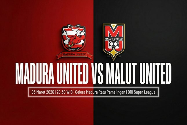 Madura United di Ujung Tanduk Madura United vs Malut United di BRI Super League 2025-2026. (c) Bola.net