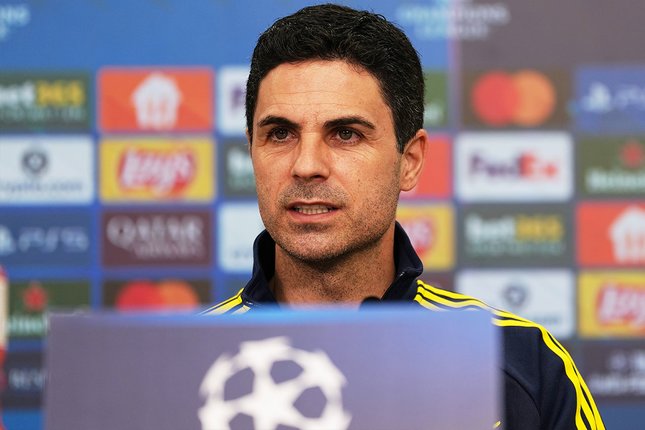 Mikel Arteta Siapkan Kejutan? Pelatih Arsenal, Mikel Arteta. (c) AP Photo/Martin Meissner