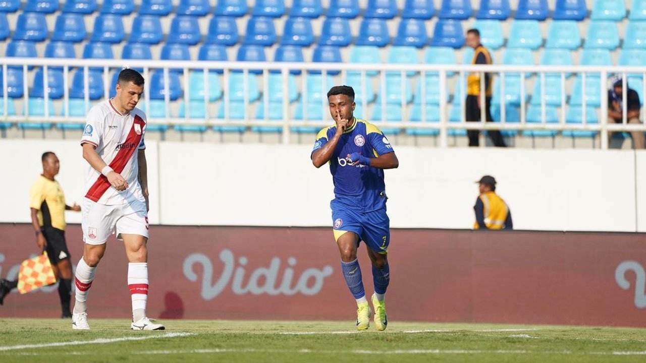 Hasil Arema FC vs Persis: Dwigol Gabriel Silva Kunci Kemenangan di Kanjuruhan