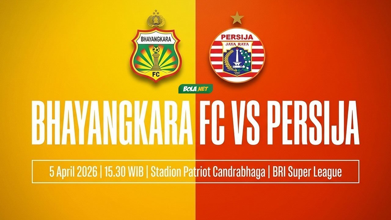 Siaran Langsung dan Live Streaming BRI Super League: Bhayangkara FC vs Persija Jakarta, Tayang Sore Ini!