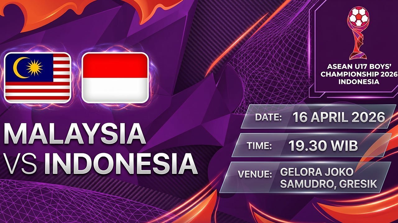 Tempat Menonton Malaysia vs Indonesia di Piala AFF U-17 2026 Malam Ini