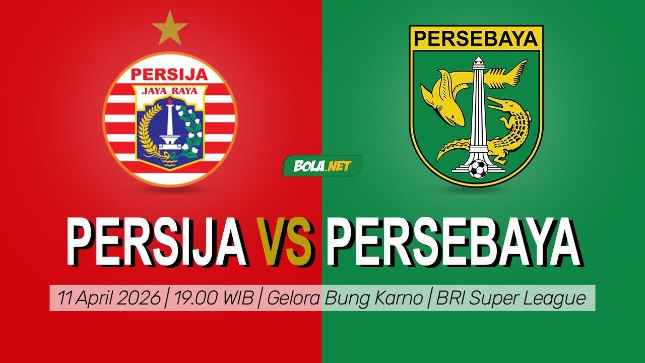 Jadwal Siaran Langsung Persija vs Persebaya di Indosiar dan Vidio, 11 April 2026 Jadwal Siaran Langsung Persija vs Persebaya di Indosiar dan Vidio, 11 April 2026