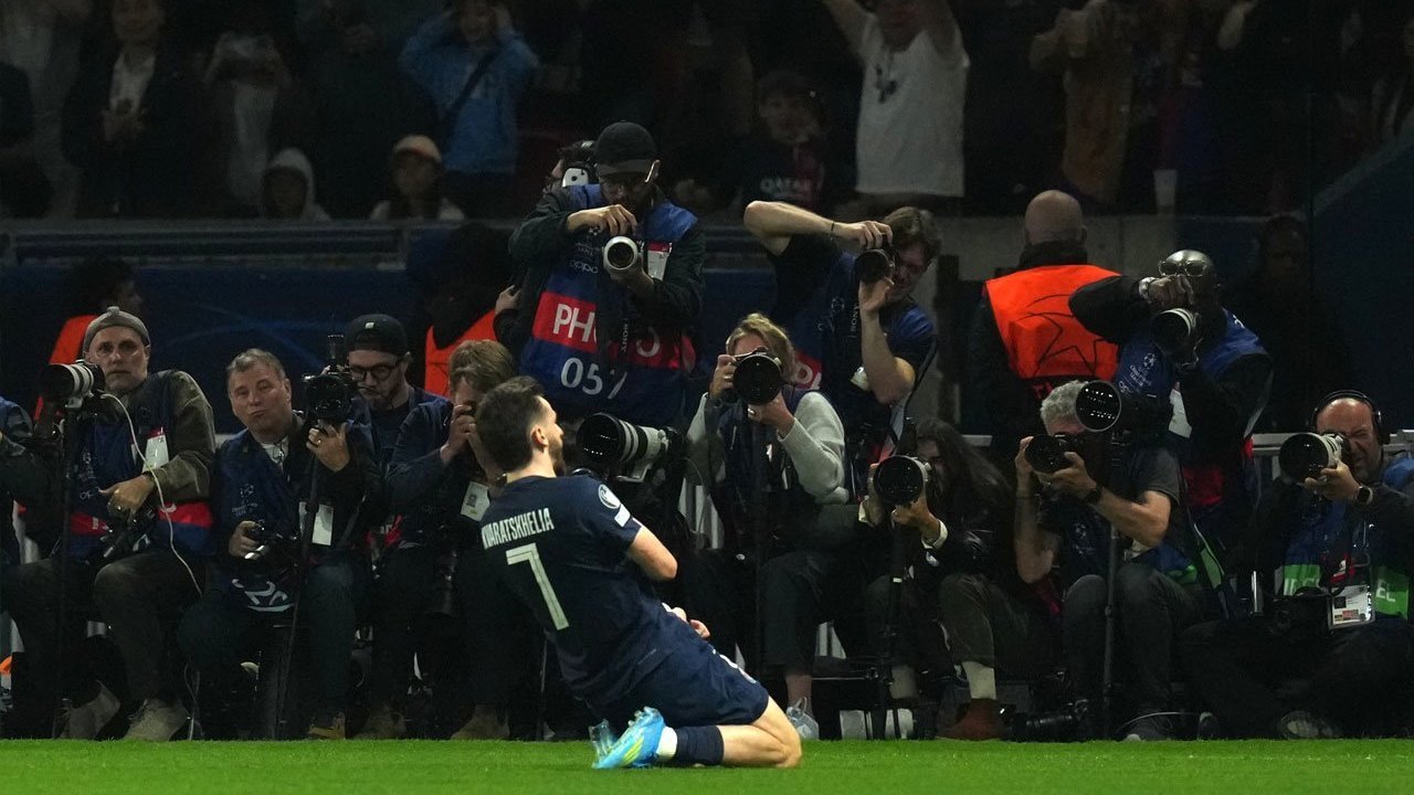 Hat-trick Man of the Match Khvicha Kvaratskhelia