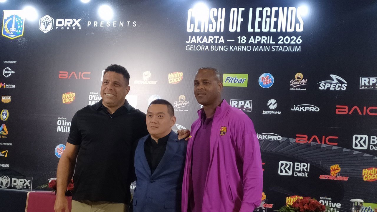 Ronaldo Nazario dan Patrick Kluivert Tidak Bermain dalam Laga DRX World Legends Vs Barcelona Legends: Sudah Lama Tidak Turun dan Cedera