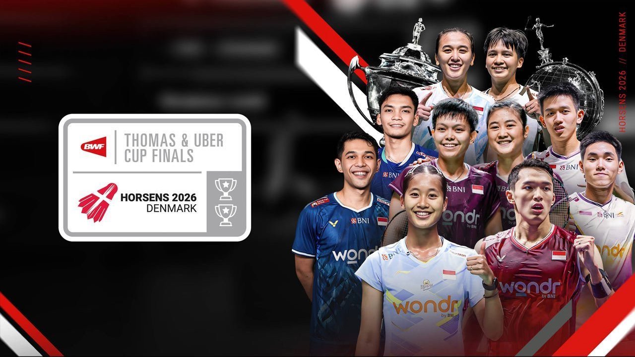 Nonton Live Streaming Indonesia vs Thailand di Babak Penyisihan Thomas Cup 2026 di Vidio, 26 April 2026