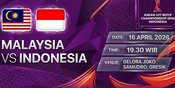 Tempat Menonton Malaysia vs Indonesia di Piala AFF U-17 2026 Malam Ini