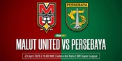 Live Streaming Siaran Langsung Malut United vs Persebaya: Main di Mana, Kickoff Jam Berapa?