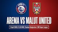Prediksi BRI Super League: Arema FC vs Malut United 3 April 2026
