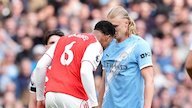 Man City vs Arsenal: Mengapa Gabriel Magalhaes Tak Dikartu Merah Usai Headbutt Erling Haaland?