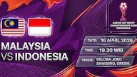 Tempat Menonton Malaysia vs Indonesia di Piala AFF U-17 2026 Malam Ini