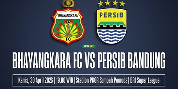 Link Live Streaming BRI Super League: Bhayangkara FC vs Persib Bandung Malam Ini Main Jam Berapa?