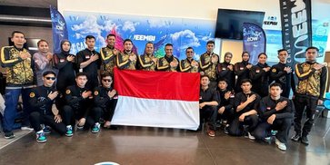 21 Personil Brimob Siap Harumkan Nama Indonesia di Ajang Dunia Indoor Skydiving 2026 di Prancis