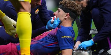 Ngilu! Cedera Horor Dialami Fermin Lopez di Laga Atletico Madrid vs Barcelona, Wajahnya Sampai Berdarah