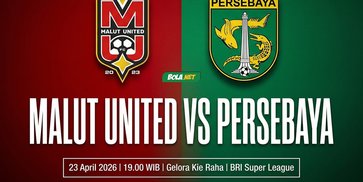 Nonton Live Streaming BRI Super League: Malut United vs Persebaya Surabaya