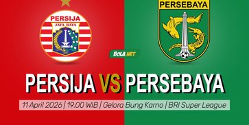 Jadwal Siaran Langsung Persija vs Persebaya di Indosiar dan Vidio, 11 April 2026 Jadwal Siaran Langsung Persija vs Persebaya di Indosiar dan Vidio, 11 April 2026