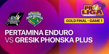 Nonton Live Streaming Jakarta Pertamina Enduro vs Gresik Phonska Pupuk Indonesia di Grand Final Proliga 2026 di MOJI, 24 April 2026