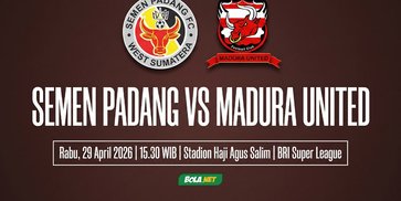 Live Streaming Semen Padang vs Madura United Hari Ini: Apakah Tayang di TV Nasional?