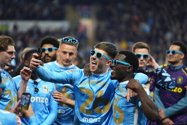 Coventry City juara Championship 2025/2026. (c) PA via AP Photo/Mike Egerton