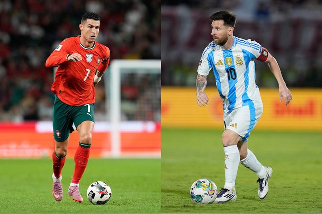 Messi Berpeluang Pecahkan Rekor Bersejarah Cristiano Ronaldo dan Lionel Messi. (c) AP Photo