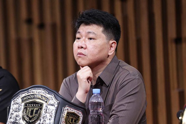 CEO Nex, Hendy Lim, pada acara press conference dan drawing Nex Road To Champion yang digelar di SCTV Tower pada Selasa (7/4/2026) (c) Abdul Aziz