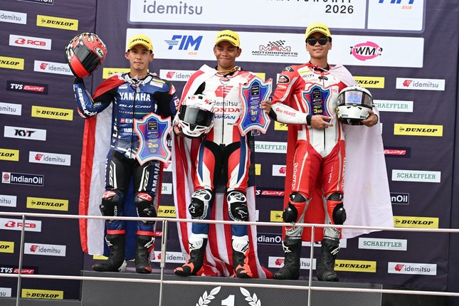 Podium Herjun Atna di SS600 dan Debut Arbi Aditama