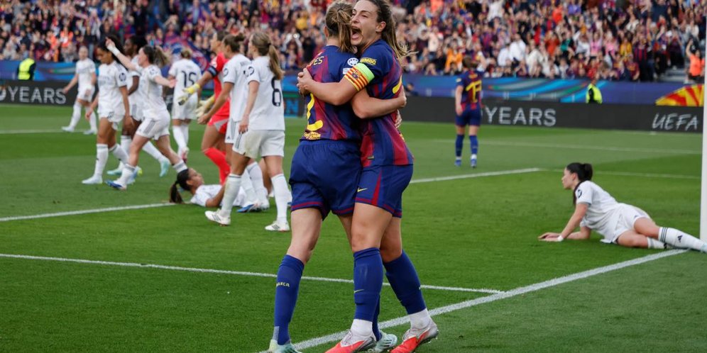 Barcelona Hancurkan Real Madrid 6-0, Lolos ke Semifinal Liga Champions Wanita dengan Agregat 12-2
