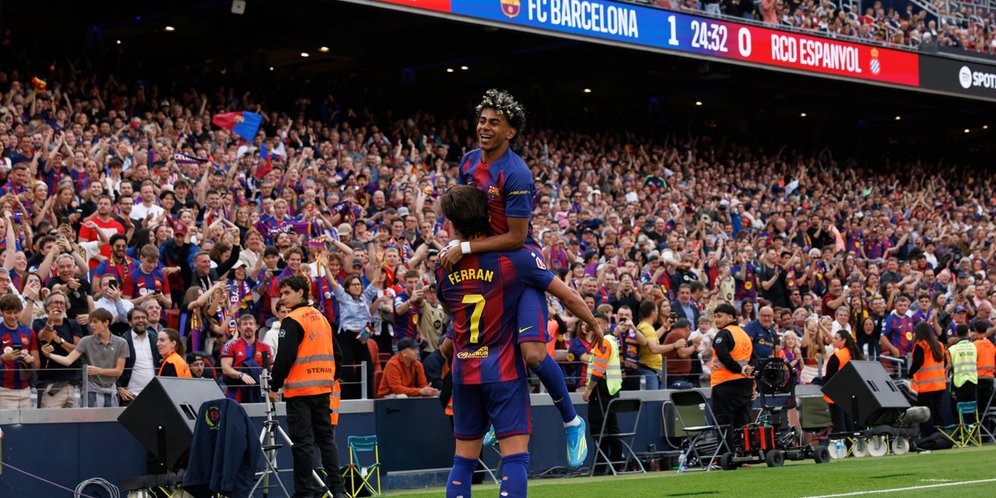 Hasil Barcelona vs Espanyol: Blaugrana Menang Telak di Derby Catalan