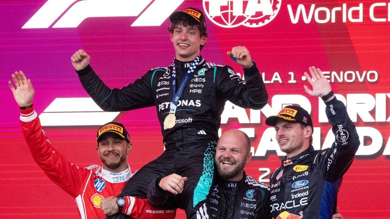 Kimi Antonelli Prihatin George Russell Gagal Finis Meski Senang Menangi Formula 1 GP Kanada 2026 Kimi Antonelli Prihatin George Russell Gagal Finis Meski Senang Menangi Formula 1 GP Kanada 2026