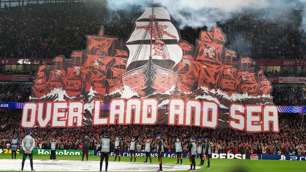 Tifo Arsenal Akhirnya Tak Lagi Jadi Lelucon: Kreasi Keren Gooners Sukses Antar Meriam London ke Final Liga Champions