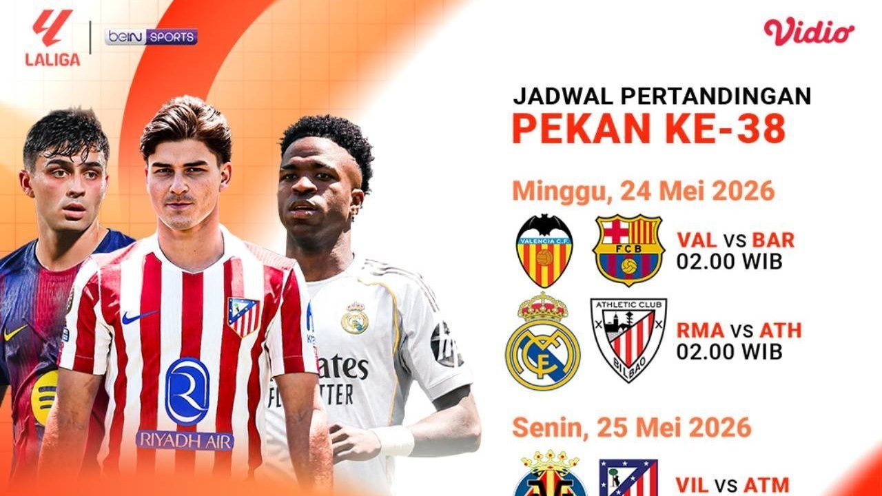 Cek Jadwal dan Link Live Streaming La Liga 2025/26 Hanya di Vidio