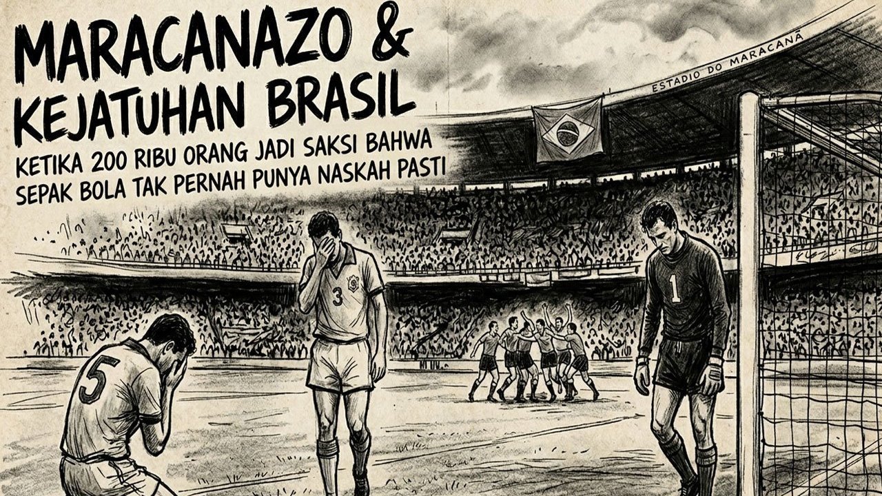 Maracanazo dan Kejatuhan Brasil: Ketika 200 Ribu Orang Jadi Saksi Bahwa Sepak Bola Tak Pernah Punya Naskah Pasti