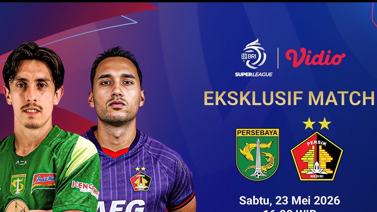 Eksklusif Match: Persebaya vs Persik Live Streaming di Vidio Eksklusif Match: Persebaya vs Persik Live Streaming di Vidio