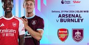 Link Live Streaming Liga Inggris: Arsenal vs Burnley di Vidio