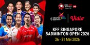 Saksikan BWF KFF Singapore Badminton Open 2026: Cek Jadwal Live Streaming di Vidio! Saksikan BWF KFF Singapore Badminton Open 2026: Cek Jadwal Live Streaming di Vidio!