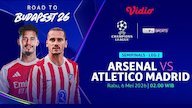 Link Live Streaming Liga Champions 2025/26: Arsenal vs Atletico Madrid di Vidio