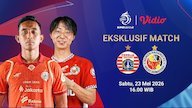 Jadwal Siaran Langsung Eksklusif Persija vs Semen Padang di Vidio