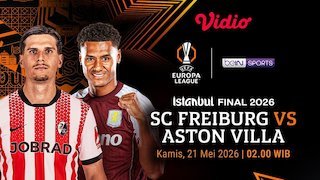 Link Live Streaming Final Europa League 2025/26: Freiburg vs Aston Villa di Vidio