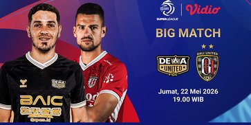 Live Streaming BRI Super League: Dewa United vs Bali United di Vidio 22 Mei 2026 Live Streaming BRI Super League: Dewa United vs Bali United di Vidio 22 Mei 2026