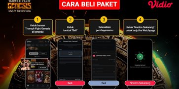 Cara Beli Pay Per View Triumph Fight Genesis, Hanya Rp 29.000 di Vidio Cara Beli Pay Per View Triumph Fight Genesis, Hanya Rp 29.000 di Vidio