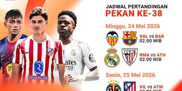 Cek Jadwal dan Link Live Streaming La Liga 2025/26 Hanya di Vidio Cek Jadwal dan Link Live Streaming La Liga 2025/26 Hanya di Vidio