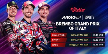 Saksikan Live Streaming MotoGP Brembo Grand Prix of Italy di Vidio Saksikan Live Streaming MotoGP Brembo Grand Prix of Italy di Vidio