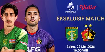 Eksklusif Match: Persebaya vs Persik Live Streaming di Vidio Eksklusif Match: Persebaya vs Persik Live Streaming di Vidio